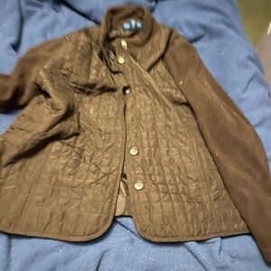 Brown quilted Karen Johnson jacket